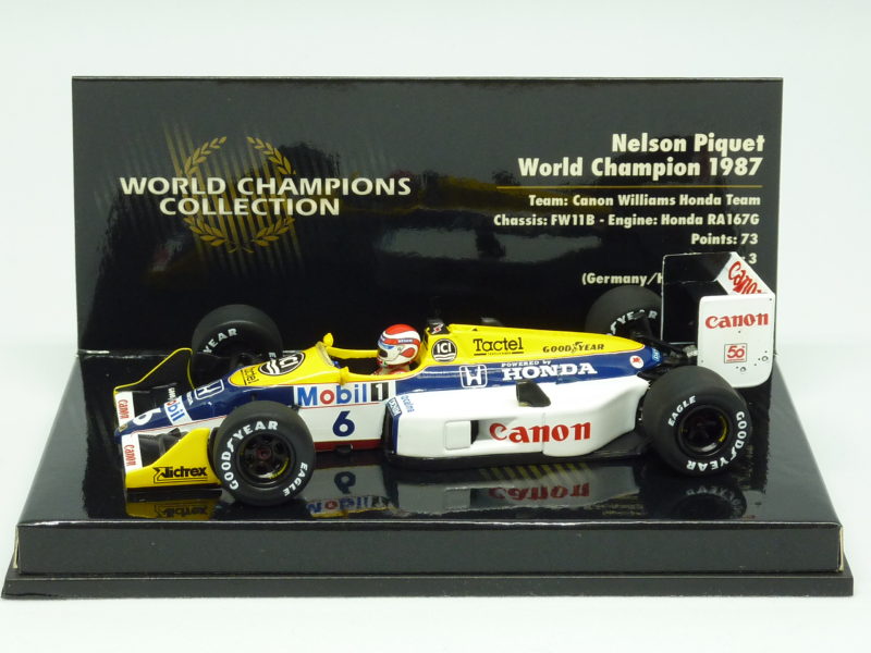 Williams Honda Fw11b Ra167g Nelson Piquet 1987 1 43 World Minicar