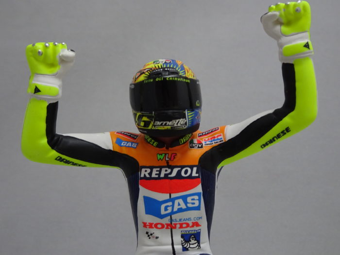 Valentino Rossi Figurine Moto GP Repsole Honda Team 2002 1/12